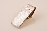 money clip, silver, 925 standard, 22.10 g, 5.1 x 2.1 x 1.4 cm, Mexico...