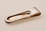 money clip, silver, 925 standard, 16.30 g, 5.2 x 1.6 x 0.7 cm, Italy...