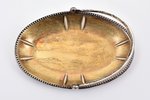 candy-bowl, silver, 875 standard, 99.95 g, 15.7 x 10.7 cm, h (with handle) 10.3 cm, Tallinn Jewelry...