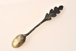 set, silver, saltcellar (silver/crystal), spoon for salt, 2 lemon forks, 875 standard, total weight...