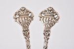 set of 2 dessert forks, silver, 800 standard, total weight of items 39.50 g, 14.3 cm, Germany...