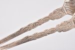 set of 2 dessert forks, silver, 800 standard, total weight of items 39.50 g, 14.3 cm, Germany...
