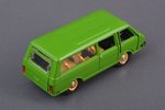 car model, RAF 2203 Nr. A18, front bumper defect, missing rear bumper corners, metal, USSR, 1983-198...