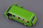 car model, RAF 2203 Nr. A18, front bumper defect, missing rear bumper corners, metal, USSR, 1983-198...