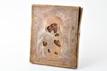 icon, Vladimir icon of the Mother of God, in icon case, board, painting, brass oklad, Russia, the 19...