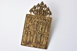icon, Protection of the Mother of God, copper alloy, Russia, the 19th cent., 19.9 x 11.2 x0.3 cm, 27...
