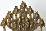 icon, Protection of the Mother of God, copper alloy, Russia, the 19th cent., 19.9 x 11.2 x0.3 cm, 27...