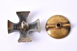miniature badge, Cavalry Regiment, silver, 875 standard, Latvia, 20-30ies of 20th cent., 20.9 x 21 m...