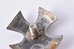 miniature badge, Cavalry Regiment, silver, 875 standard, Latvia, 20-30ies of 20th cent., 20.9 x 21 m...