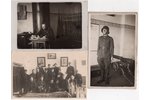 photography, 3 pcs., Latvian Army, Latvia, 20-30ties of 20th cent., 14х9  13.8х8.6 cm...