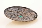 sakta, sudrabs, 875 prove, 16.41 g., izstrādājuma izmērs Ø 6.4 cm, 20 gs. 20tie gadi, Latvija...
