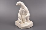 statuete, grāmatu turētājs, Polārlācis uz ledus gabala, porcelāns, Rīga (Latvija), PSRS, Rīgas porce...