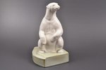 statuete, grāmatu turētājs, Polārlācis uz ledus gabala, porcelāns, Rīga (Latvija), PSRS, Rīgas porce...
