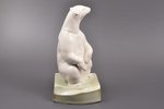 statuete, grāmatu turētājs, Polārlācis uz ledus gabala, porcelāns, Rīga (Latvija), PSRS, Rīgas porce...