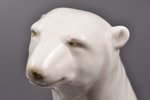 statuete, grāmatu turētājs, Polārlācis uz ledus gabala, porcelāns, Rīga (Latvija), PSRS, Rīgas porce...
