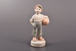 statuete, Jaunais futbolists, porcelāns, Rīga (Latvija), PSRS, Rīgas porcelāna rūpnīca, modeļa autor...