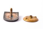 nozīme, sports, slēpes, Latvija, Igaunija, 1940 g., 19.3 x 16 mm...