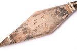 nozīme, studenšu korporācija "Ziemeļniece", sudrabs, emalja, Latvija, 1927 g., 18 x 66.7 mm, 10.5 g,...