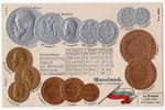 atklātne, Krievijas impērijas monētas, Krievijas impērija, 20. gs. sākums, 14х9 cm...