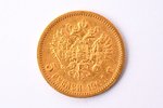 Krievijas Impērija, 5 rubļi, 1901 g., "Nikolajs II", zelts, AU, 900 prove, 4.3 g, tīra zelta svars 3...