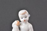 statuete, Meitenīte ar bumbu, porcelāns, PSRS, LFZ - Lomonosova porcelāna rūpnīca, modeļa autors - E...