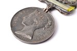 medaļa, Krimas kampaņa, sudrabs, Lielbritānija, 1854 g., Ø 36 mm, divas uzlikas - Traktir, Sevastopo...