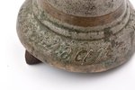 zvans, Valdaja, bronza, h 9.5 / Ø 10.2 cm, svars 579 g., Krievijas impērija, 1861 g....
