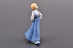 statuete, Staigājoša meitene, porcelāns, Rīga (Latvija), PSRS, Rīgas porcelāna rūpnīca, modeļa autor...