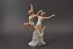 statuete, Dejotājas viļņos, porcelāns, biskvīts, Vācija, Wallendorf, Schaubach Kunst, 20. gs. 2. pus...