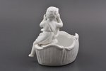 statuete, dārglietu trauciņš, Skūpsts, biskvīts, Vācija, h 11.5 x 13.3 x 10 cm, kājas restaurācija...