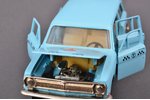 auto modelis, GAZ 24 02 Volga Nr. A13, "Taksi", "Olimpiāde '80", kaprona salons, metāls, PSRS, rūpnī...