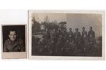 fotogrāfija, 2 gab., SS leģionāri, Latvija, Vācija, 20. gs. 40tie g., 14х9  4.6х6.4 cm...