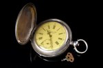 kabatas pulkstenis, "Perret & Fils", Krievijas impērija, Šveice, 19. un 20. gadsimtu robeža, sudrabs...