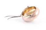 tējas sietiņš, sudrabs, 84 prove, 29.8 g, Ø 5.5 cm, 1880-1890 g., Sanktpēterburga, Krievijas impērij...