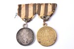 medaļa, Krievu—turku kara piemiņai 1828-1829 /  Krimas kara piemiņai 1853-1856, sudrabs, bronza, Kri...
