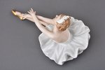statuete, Balerīna, porcelāns, Vācija, Wallendorf, Schaubach Kunst, 1953-1962 g., h 10.5 x 19 x 10.4...