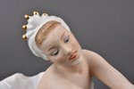 statuete, Balerīna, porcelāns, Vācija, Wallendorf, Schaubach Kunst, 1953-1962 g., h 10.5 x 19 x 10.4...