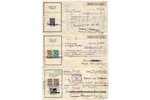 obligācija, vekselis, 9 gab. komplekts, 1931-1940 g., Latvija...