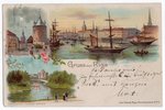 atklātne, Rīga, Latvija, Krievijas impērija, 20. gs. sākums, 14х9 cm...