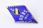 nozīme, BDBS, Bulduru dārzkopības skola, sudrabs, 875 prove, Latvija, PSRS, 1944 g., 29.5 x 16.5 mm,...