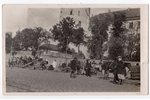 fotogrāfija, Rīga, tirgus pie pils, Latvija, 20. gs. 20-30tie g., 14x8,8 cm...