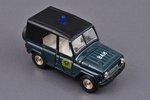 auto modelis, UAZ 469 Nr. А34, "ВАИ" (Militārā automobiļu inspekcija), metāls, PSRS, 1990-1991 g....