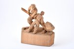 statuete, "Zaļā zeme", koks, Rīga (Latvija), autordarbs, h 20.5 x 17.5 x 10.5 cm, autors - Ginters T...