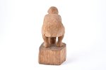 statuete, "Mamma vingro", koks, Rīga (Latvija), autordarbs, autors Jānis Vīlands, 20. gs., h 20 x 15...