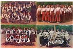 atklātne, 8 gab., Dziesmu svētki, Latvija, 20. gs. 20-30tie g., 14х9 cm...
