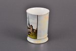 biķeris, "Tallina", porcelāns, Langebraun, roku gleznojums, Igaunija, 20 gs. 20-30tie gadi, h 5.7 cm...
