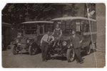 fotogrāfija, autobuss, Kuldīga, Latvija, 20. gs. 20-30tie g., 13.6х8.6 cm...