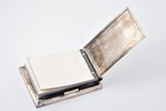 piezīmju grāmatiņa, 875 prove, izstrādājuma kopejais svars 725 g, tajā skaitā sudraba svars 310 g, 2...