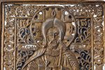 saliekama svētbilde, Jēzus Kristus ar Dievmāti un Jāni Kristītāju, vara sakausējuma, 2-krāsu emalja,...