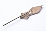 skolas nozīme, LVĢ, Liepājas(?) Valsts ģimnāzija, sudrabs, 875 prove, Latvija, 1943 g., 40.5 x 14.7...